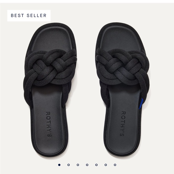 Rothy's Black Knotted Sandals-worn once - Picture 2 of 3